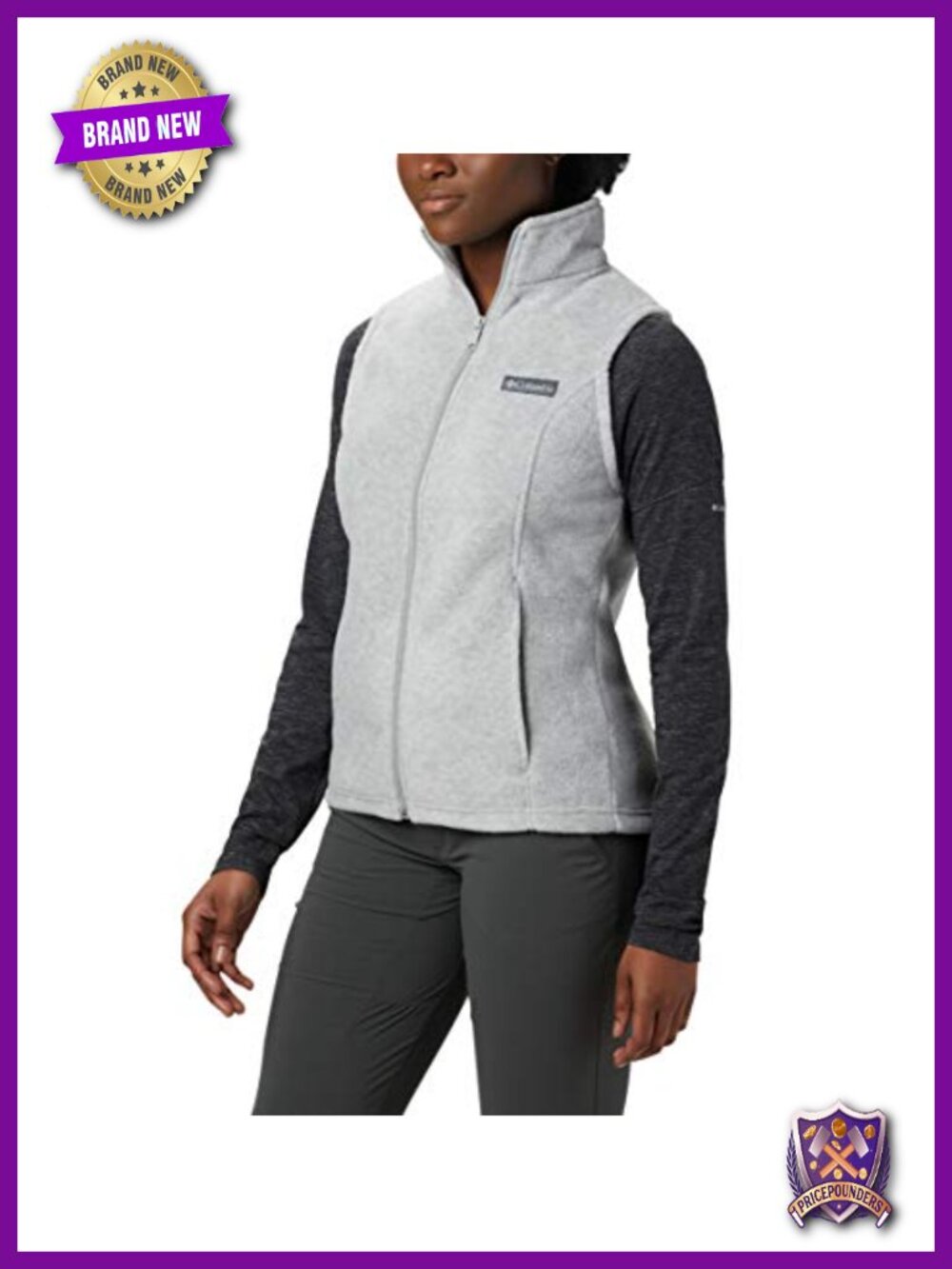 Columbia Benton Springs Fleece Vest Sleeveless Zip Pockets Women's